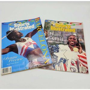 Vintage Sports Illustrated Summer 1992 Barcelona Olympics Editions Gail Devers